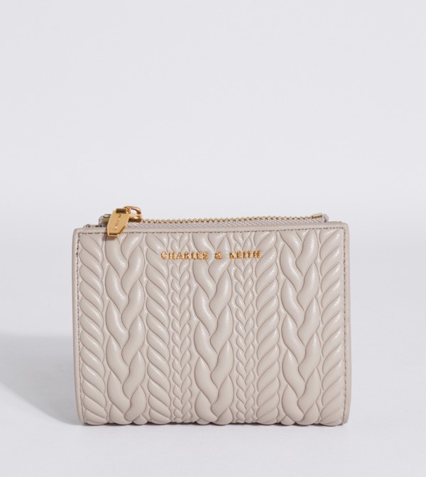 Apolline Textured Zip Closure Wallet