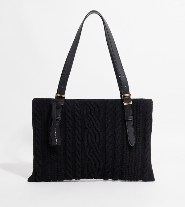 Cable Knitted Tote Bag