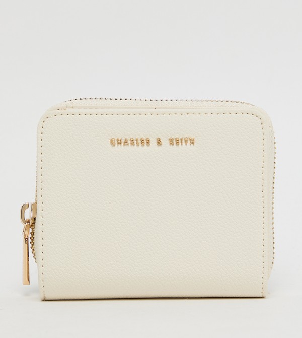 Textured Zip-Around Mini Wallet