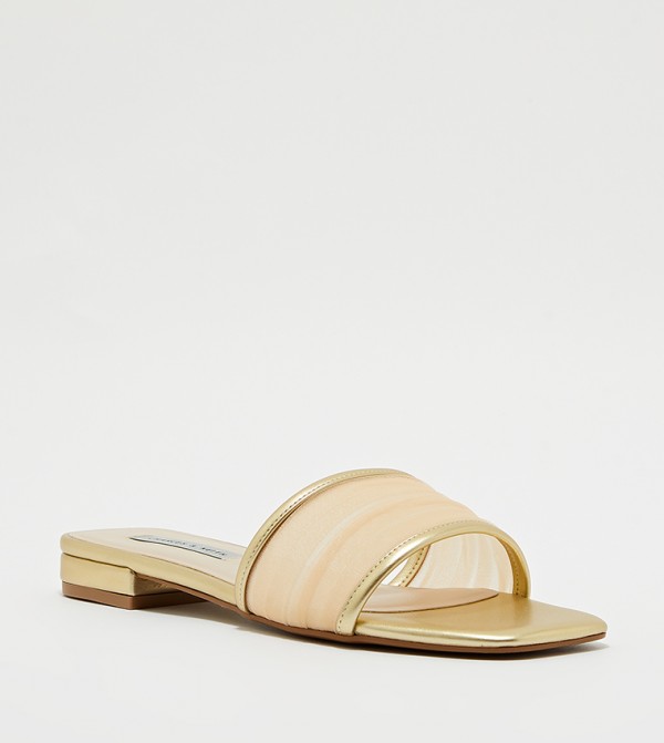 Knitted Open Toe Slide Sandals