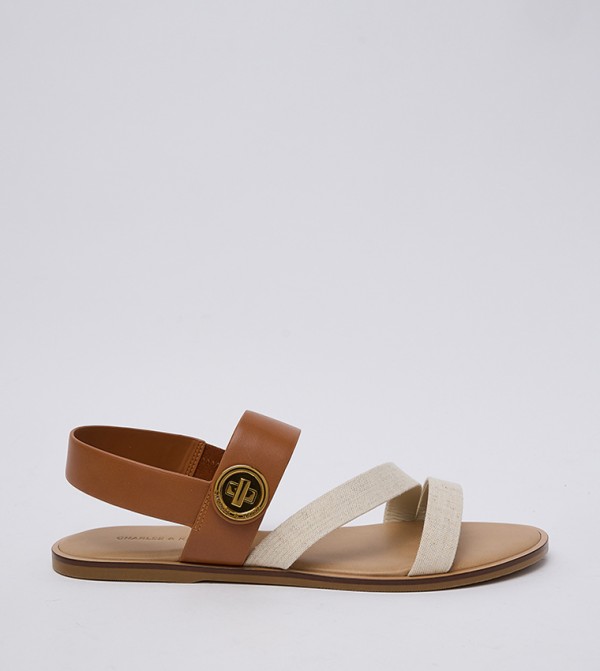 Yara Turn Lock Strappy Flat Sandals