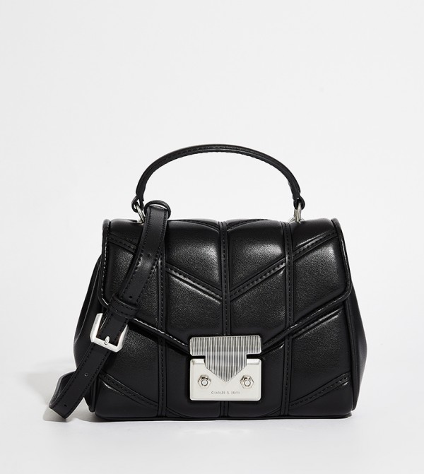 EUDORA Quilted Top Handle Bag