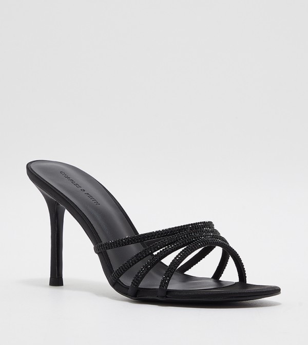 Embellished Stiletto Heel Sandals