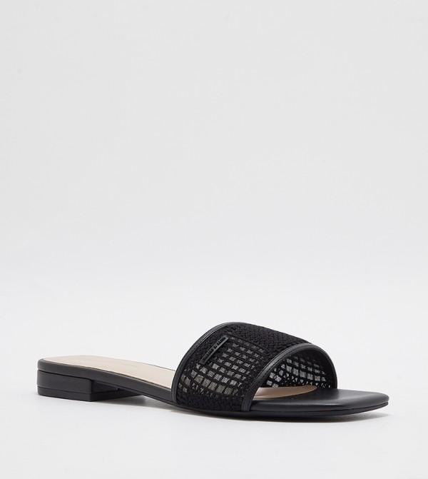 Mesh Knitted Flat Sandals