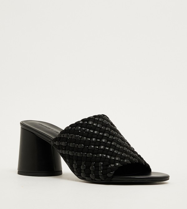 Braided Block Heel Sandals