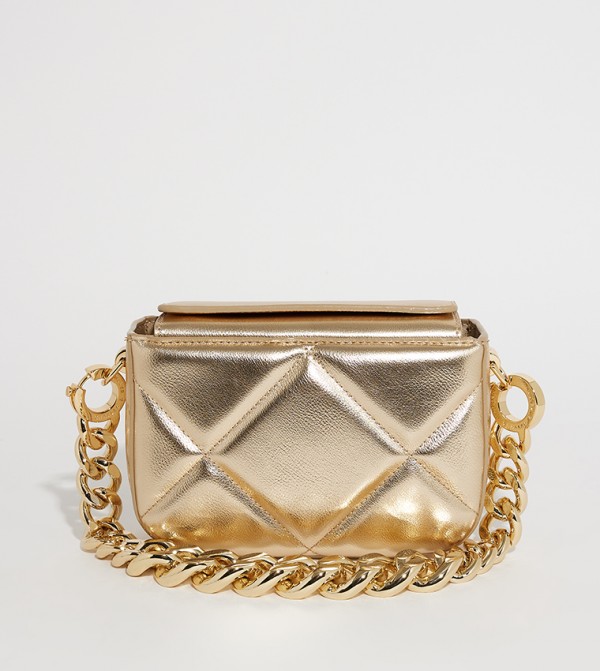 Convertible Chunky Chain Quilted Mini Bag