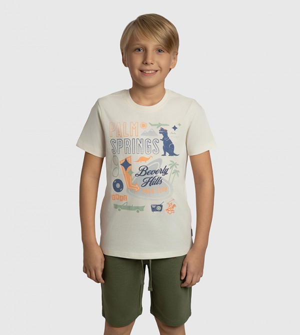 Printed Crew Neck T-Shirt