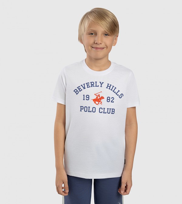 Logo Printed Crew Neck T-Shirt