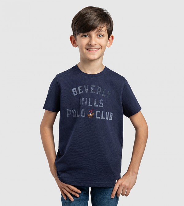 Logo Printed Crew Neck T-Shirt