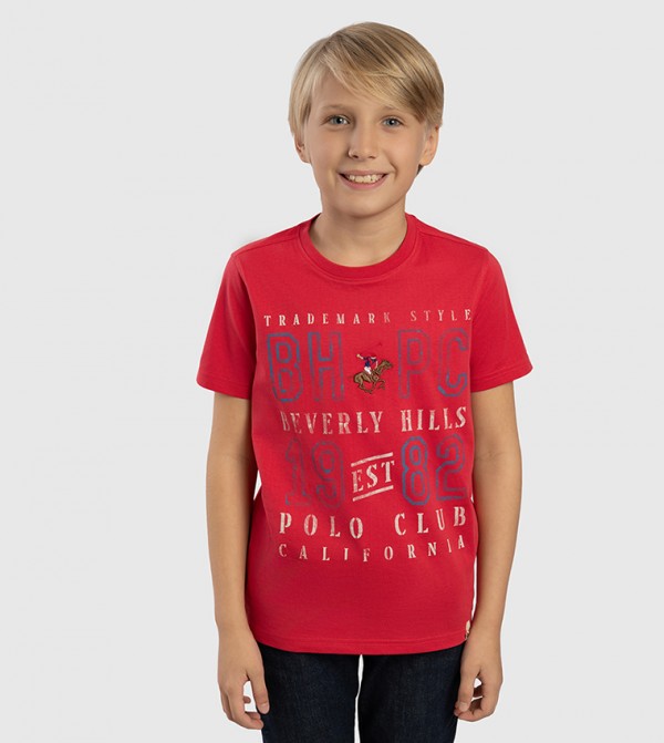 Logo Printed Crew Neck T-Shirt