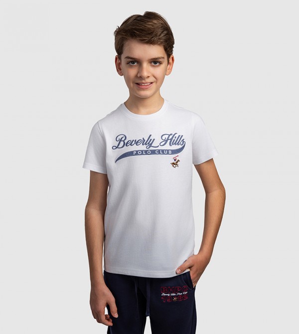Logo Embroidered Short Sleeves T-Shirt