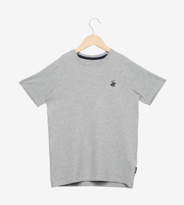 Short Sleeve T-Shirt-BP H. Grey