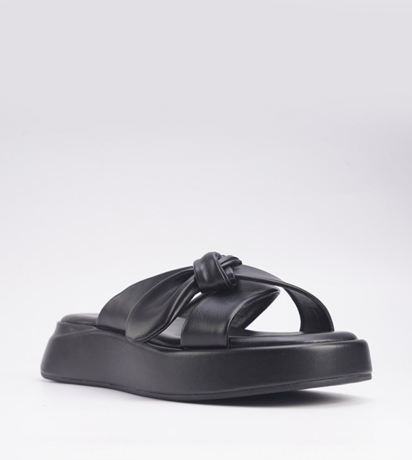 VALL Criss-Cross Strap Flatform Sandals