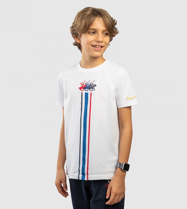 Logo Embroidered Short Sleeves T-Shirt