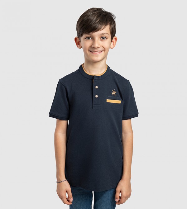 Logo Embroidered Polo T-Shirt