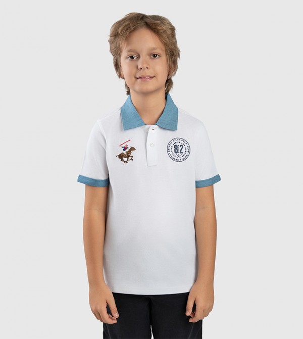 Logo Embroidered Polo T-Shirt