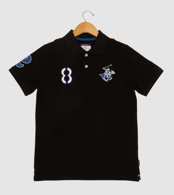 Boys Embroidered Polo T-Shirt