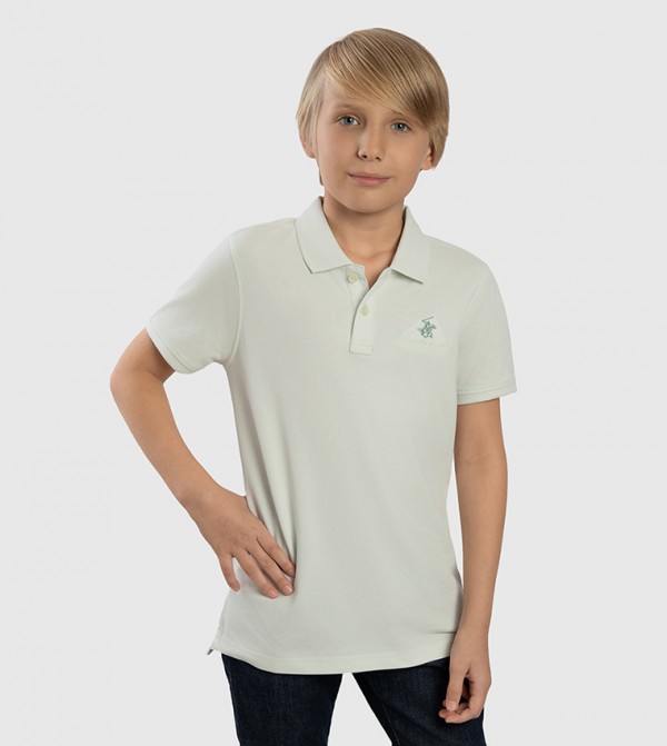 Logo Embroidered Polo T-Shirt