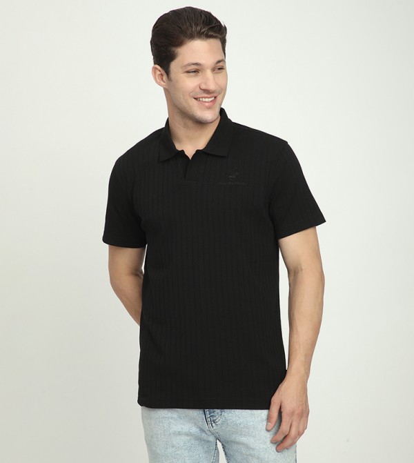 Logo Embroidered Short Sleeves Polo T-Shirt