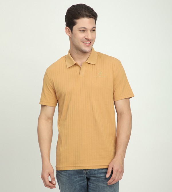 Logo Embroidered Short Sleeves Polo T-Shirt