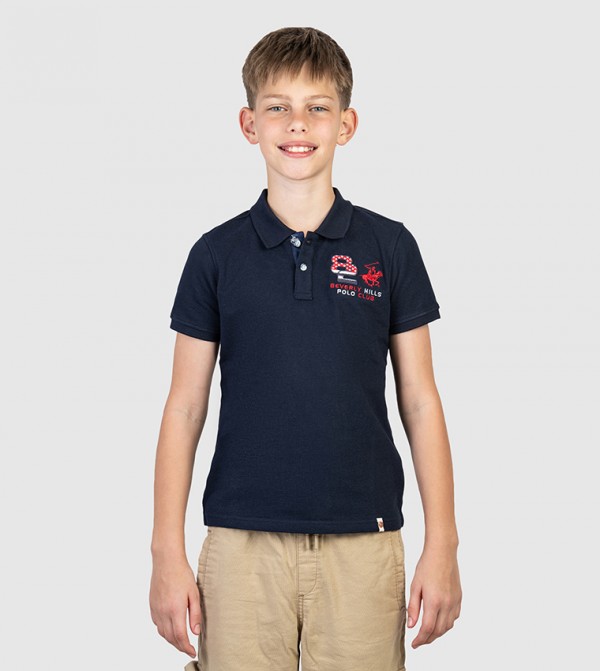 Logo Embroidered Short Sleeves Polo T-Shirt