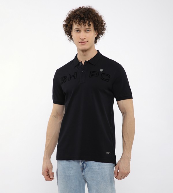 Logo Embroidered Short Sleeves Polo T-Shirt