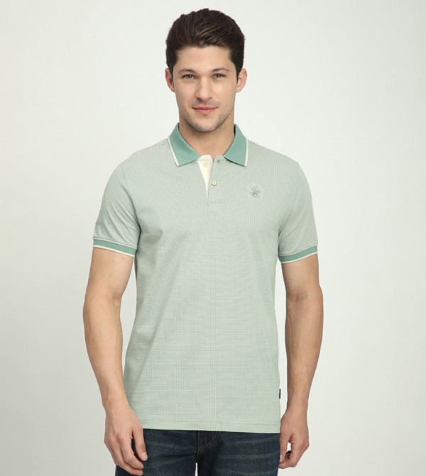 Logo Embroidered Short Sleeves Polo T-Shirt