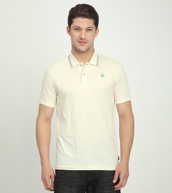 Logo Embroidered Short Sleeves Polo T-Shirt