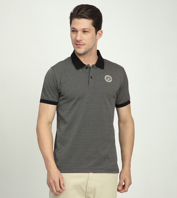 Logo Detail Short Sleeves Polo T-Shirt