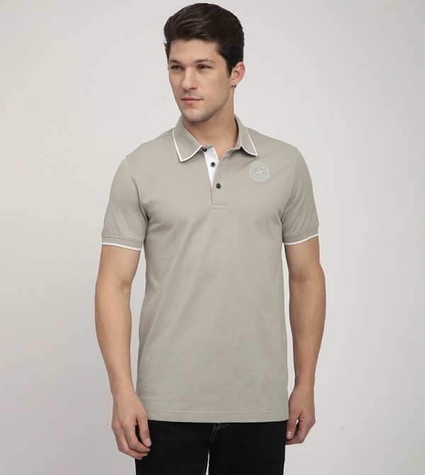 Contrast Trim Polo T-Shirt