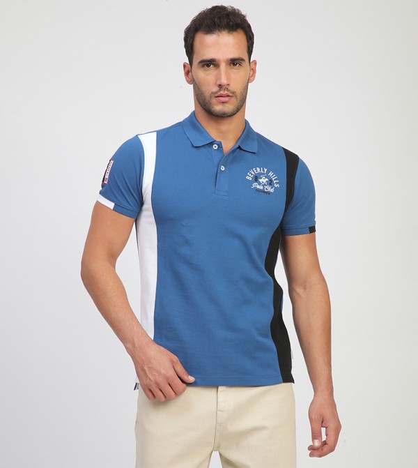Logo Embroidered Short Sleeves Polo T-Shirt