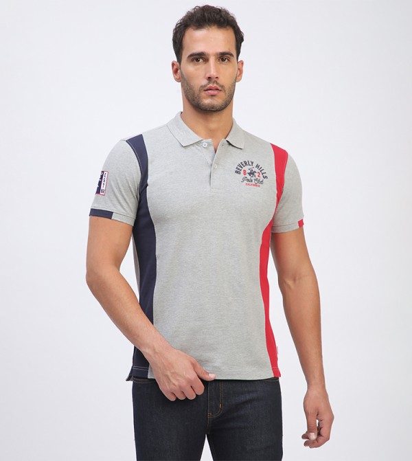 Logo Embroidered Short Sleeves Polo T-Shirt