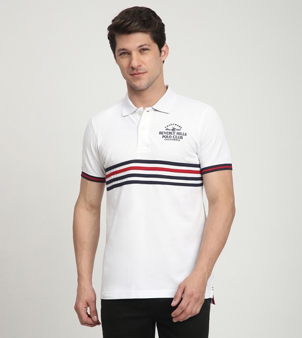 Logo Embroidered Short Sleeves Polo T-Shirt