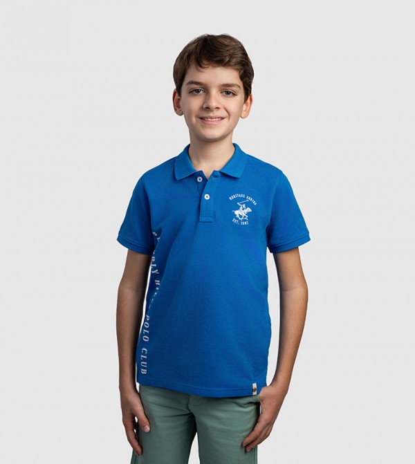 Logo Embroidered Short Sleeves Polo T-Shirt