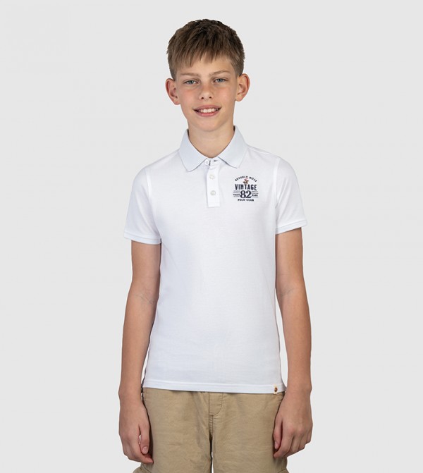 Logo Embroidered Short Sleeves Polo T-Shirt