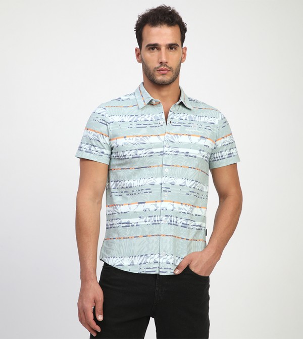 Printed Short Sleeves Casual Shirt