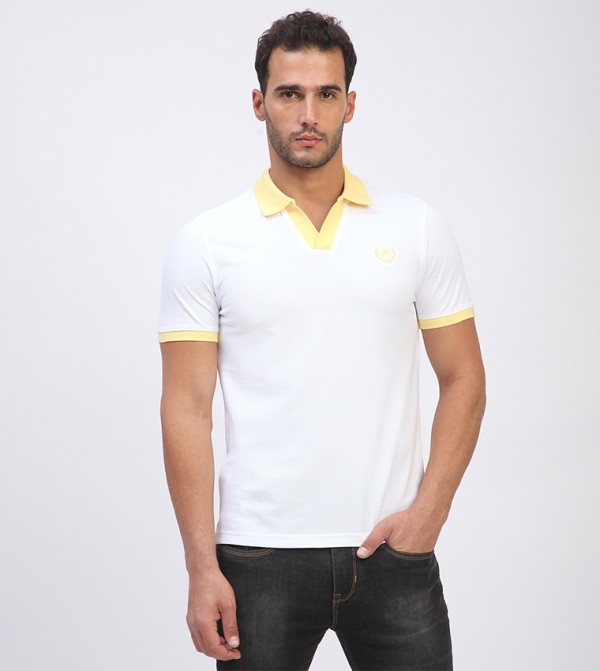 Logo Embroidered Short Sleeves Polo T-Shirt