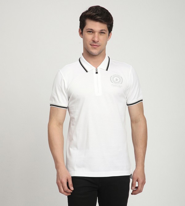 Logo Detail Short Sleeves Polo T-Shirt