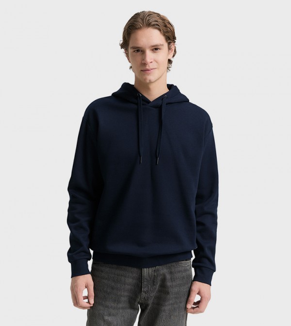 Logo Badge Long Sleeves Hoodie