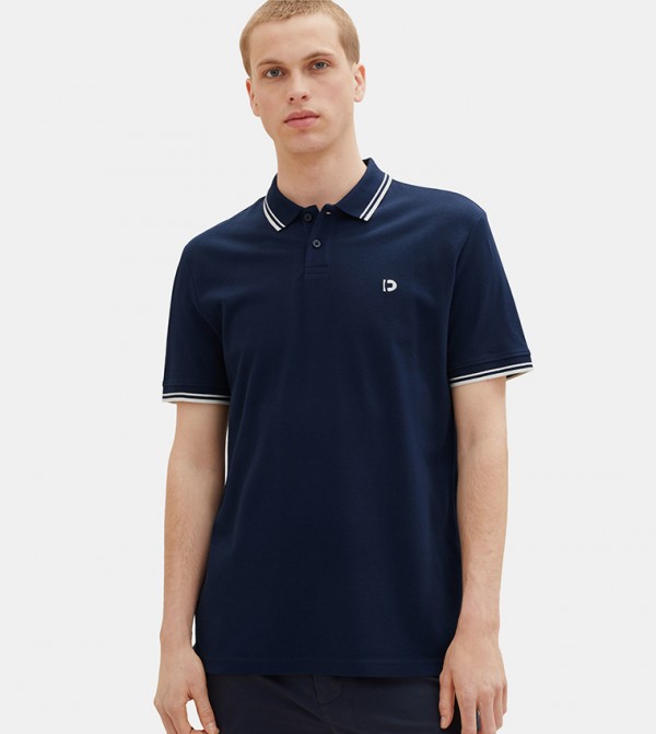 Solid Polo T-Shirt with Tipping