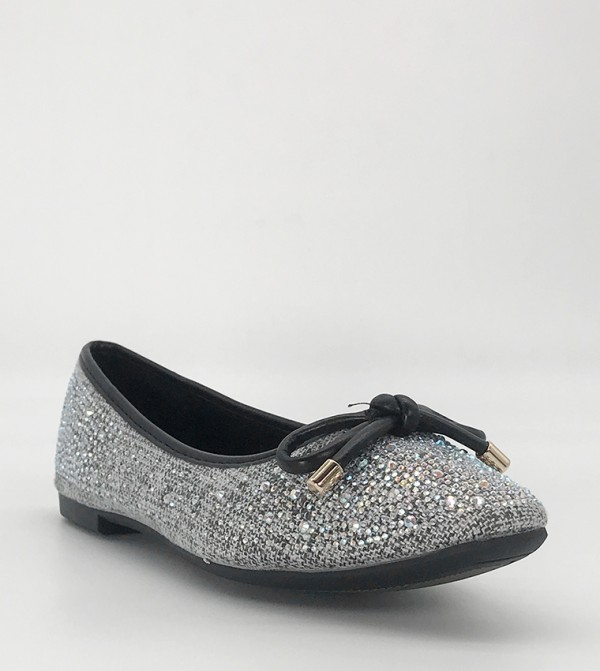 Embellished Square Toe Ballerinas
