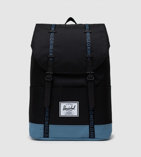 Retreat Color Block Flap Closure Backpack