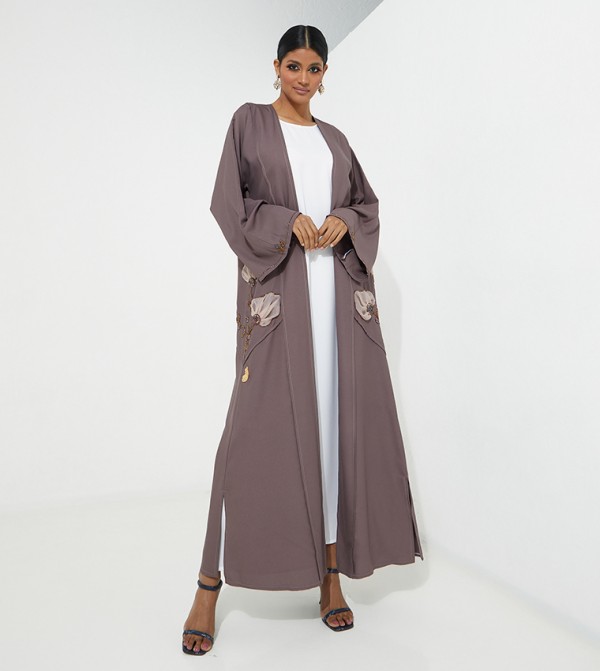 Floral Embroidered Abaya