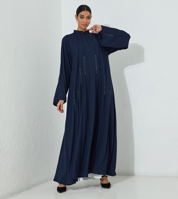 Hand Embroidered French Cut Abaya