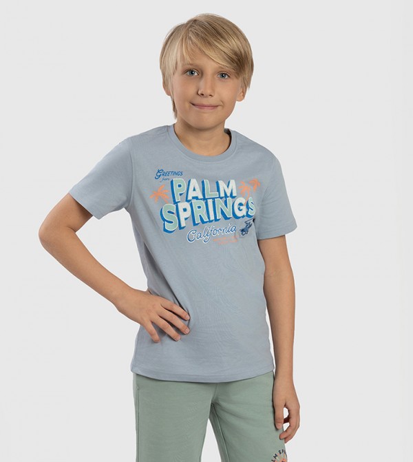 Printed Crew Neck T-Shirt