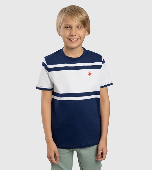 Color Block Short Sleeves T-Shirt