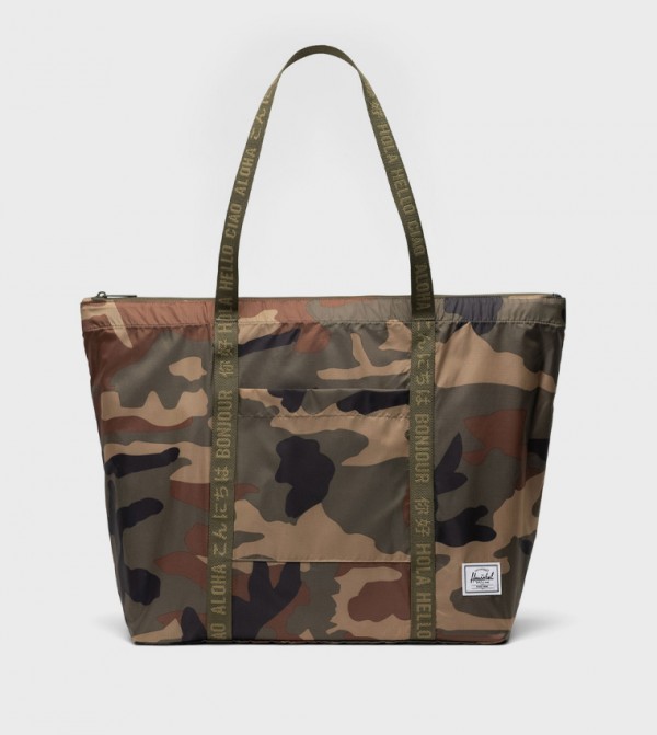 Portland Packable Camo Print Tote Bag