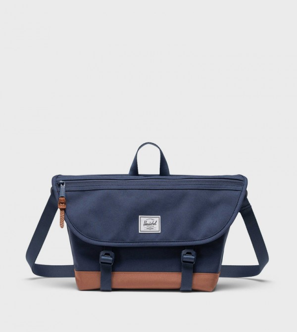 Cove Label Detail Flap Small Messenger Bag