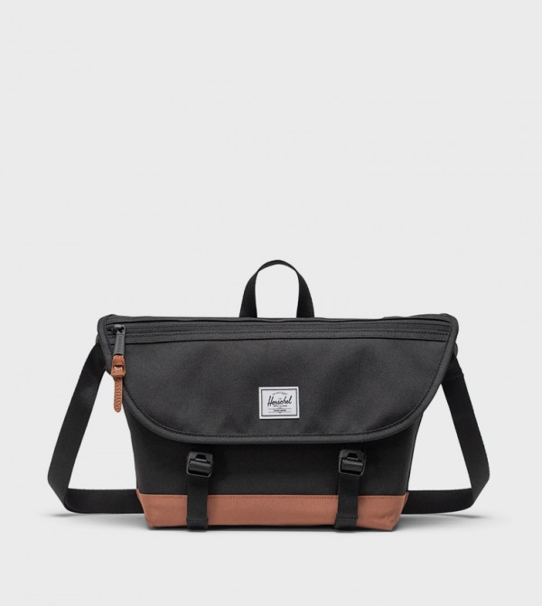 Cove Label Detail Flap Small Messenger Bag