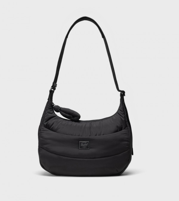 Yara Logo Label Quilted Shoulder Bag